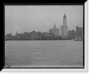 Historic Framed Print, [New York skyline from New Jersey, New York] - 3,  17-7/8" x 21-7/8"