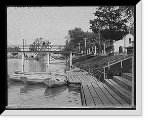 Historic Framed Print, [Coney Island, the lake, Cincinnati, Ohio],  17-7/8" x 21-7/8"