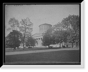 Historic Framed Print, [The Capitol grounds, Columbus, Ohio],  17-7/8" x 21-7/8"