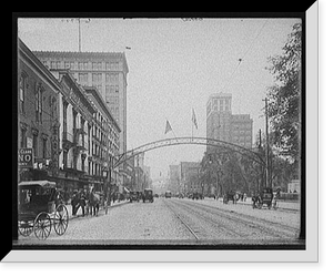 Columbus, Ohio, High St. north from State, Vintage Print