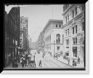 Corner of Fifth Avenue and Wood Street, Pittsburgh, Pa, Vintage Print
