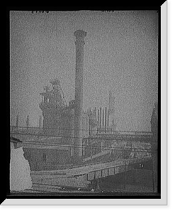 National Tube Company Works furnaces, Pittsburgh, Pa. Classic, Antique Print