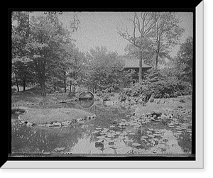 Historic Framed Print, [Japanese garden, Fairmount Park, Philadelphia, Pa.],  17-7/8" x 21-7/8"