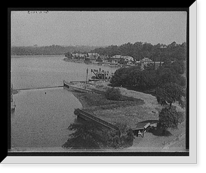 Boat houses along the Schuylkill, Fairmount Park, Philadelphia, Pa. Classic, Historic Print