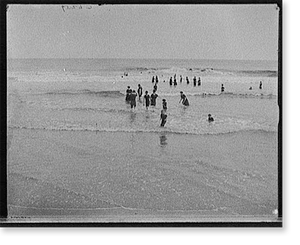 Vintage Photo Print - Atlantic City - Surf bathing, N.J