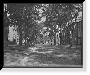 Historic Framed Print, [State Street, looking toward Longfellow monument, Portland, Me.],  17-7/8" x 21-7/8"