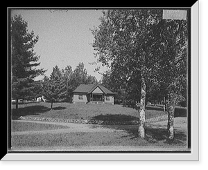 Cedar cottage, the Antlers, Raquette Lake, Adirondack Mtns., N.Y. Classic, Antique Print