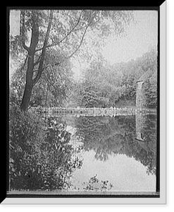 Historic Framed Print, [Lake Yaddo, Saratoga Springs, N.Y.],  17-7/8" x 21-7/8"