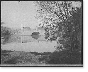 Historic Street Photo - Buffalo - Elmwood Avenue bridge, N.Y