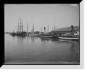 Along the fish dock, Pensacola, Fla, Vintage Poster