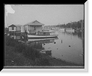 Along Bayou Saint John, New Orleans, La, Antique Print