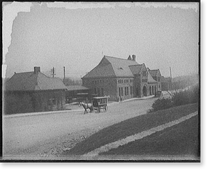 Vintage Building Photo - Ann Arbor, Michigan - Central Railroad station (1)