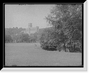 Chapel from across the plains, United States Military Academy, West Point, N.Y, Vintage Print