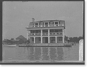 Black & White Photo - Detroit, Michigan - Motor Boat Club, front view