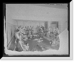 Historic Framed Print, [News Tribune newsboys' plunge bath],  17-7/8" x 21-7/8"