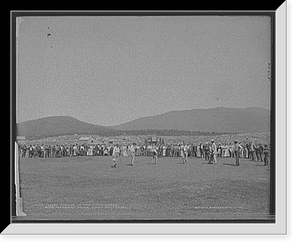 Taylor putting on the fifth green, Mount Pleasant House, White Mountains, Antique Wall Art