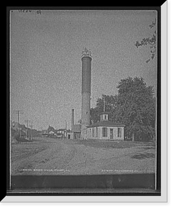 Historic Framed Print, Water tower, Dwight, Ill.,  17-7/8" x 21-7/8"