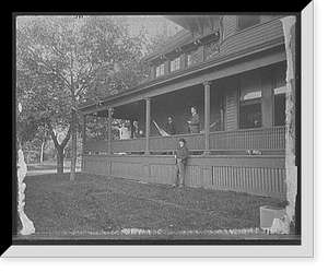 C.S. Jackson group on Dudley Walker's porch, Vintage Wall Art