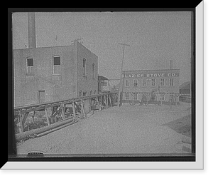 Historic Framed Print, [Glazier Stove Company, tramway, Chelsea, Mich.],  17-7/8" x 21-7/8"