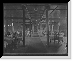 Alma Sanitarium, dining room, Alma, Mich. Classic, Vintage Print