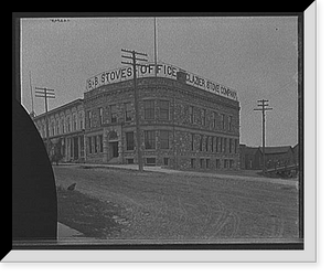 Historic Framed Print, [Glazier Stove Company office bldg., Chelsea, Mich.],  17-7/8" x 21-7/8"