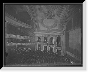 Historic Framed Print, [Interior of Temple Theatre, Detroit, Mich.],  17-7/8" x 21-7/8"