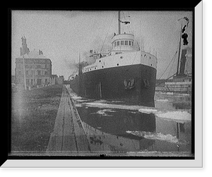 Freighter Harvey D. Goulder in the locks Classic, Vintage Wall Art