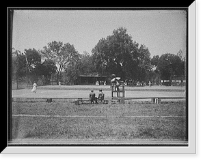 Antique Sporting Print - Outdoor tennis match - Historic Wall Art Gift
