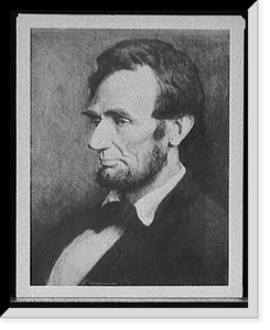 Historic Framed Print, [Abraham Lincoln, head-and-shoulders portrait],  17-7/8" x 21-7/8"