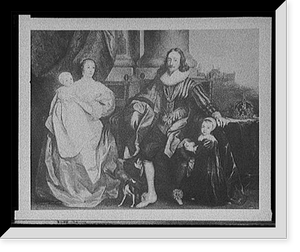 Charles I and Henrietta Maria with their children, afterwards Charles II and James II, Historic Reproduction