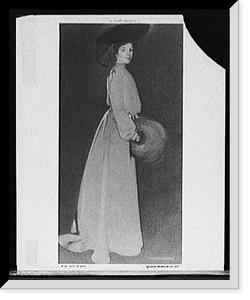 Historic Framed Print, Girl in gray,  17-7/8" x 21-7/8"
