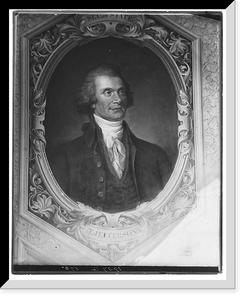 Historic Framed Print, [Thomas Jefferson, head-and-shoulders portrait],  17-7/8" x 21-7/8"