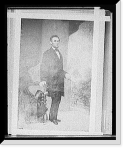 Abraham Lincoln, full-length portrait - 3, Vintage Wall Art