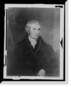 Chief Justice John Marshall, half-length portrait, Vintage Poster