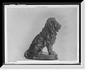 Vintage Photo Print - Sitting lion - Antique Wall Decor Print