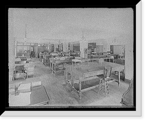 Historic Framed Print, Gas office, third floor from front,  17-7/8" x 21-7/8"