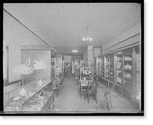 Black & White Photo - Detroit - Millinery and hat store