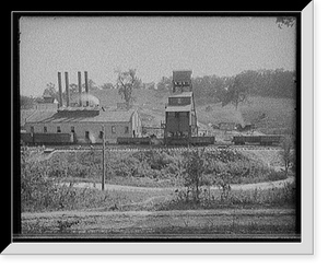 Coal loading at plant, possibly Ford Collier, Antique Print