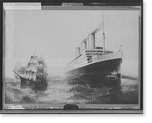Vintage Photo Print - Hamburg-American line, S.S. Imperator