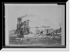 Austin Mach. Corp. steamroller, probably in Michigan, Vintage Print