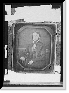 Bearded man, seated, Vintage Print