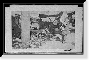 In the market place, San Luis Potosi - 2 Classic, Antique Print
