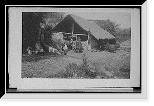 Historic Framed Print, Groups about the sugar mill, Temasopa [sic] - 2,  17-7/8" x 21-7/8"