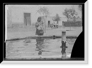 Historic Framed Print, Fountain at Ixtacalco,  17-7/8" x 21-7/8"