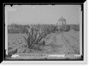 Historic Framed Print, View in Ixtapalapa, Mexico,  17-7/8" x 21-7/8"