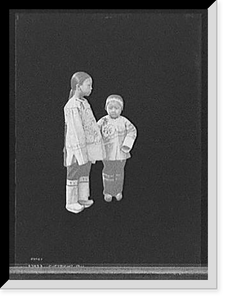 Chinese American children in embroidered dress, Historic Print