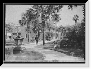 Historic Framed Print, Post office, St. Augustine, Fla.,  17-7/8" x 21-7/8"