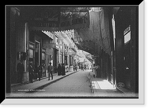 Historic Framed Print, Obispo Street, Havana, Cuba,  17-7/8" x 21-7/8"