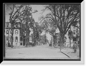 Historic Framed Print, Bull St. [Street], Savannah, Ga. - 2,  17-7/8" x 21-7/8"