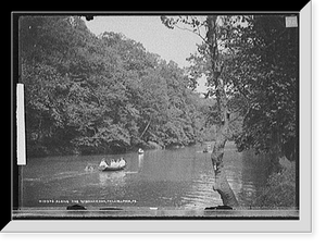 Historic Framed Print, Along the Wissahickon, Philadelphia, Pa.,  17-7/8" x 21-7/8"